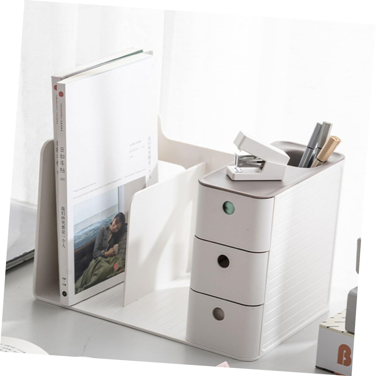 Artibetter Boîte Organisation De Papeterie Organisateur De Table De Bureau Boîte De Rangement Simple Pour Maison Et Bureau