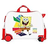 Bob Esponja Hello Bob Maleta Infantil Multicolor 50x39x20 cms Rígida ABS Cierre combinación 34L 2,1kgs 4 Ruedas Equipaje de Mano