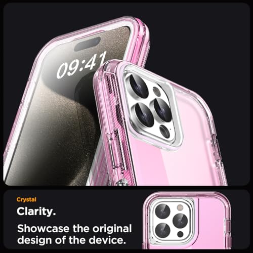 AICase for iPhone 15 Pro Case Clear 3 in 1 Heavy Duty Drop Protection Full Body Rugged Shockproof/Dust Proof 3-Layer Military Protective Tough Durable Cover for iPhone 15 Pro 6.1"_2 by AICase - Used condition - Image 5