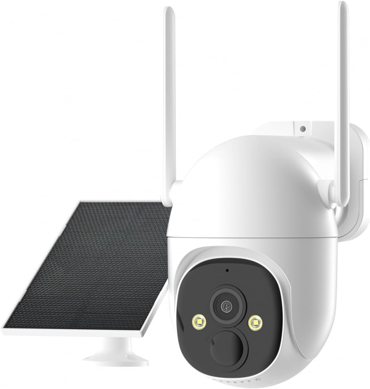 2K Solar Security Cameras Wireless Outdoor, WiFi Cameras for Home Security | 360° View Pan/Tilt with Motion Detection,Color Night Vision(Spotlight), Instant Alert, 2-Way Audio,Siren,IP65, 2.4GHz