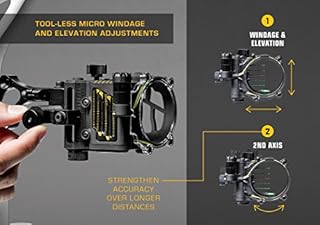 Trophy Ridge Fix Bow Sight, 5 Ultra-Bright 0.019" Horizontal Fiber Optic Pins, Includes Everything You Would Need, Micro-Adjustable Pins, Increased Accuracy, Innovative Design