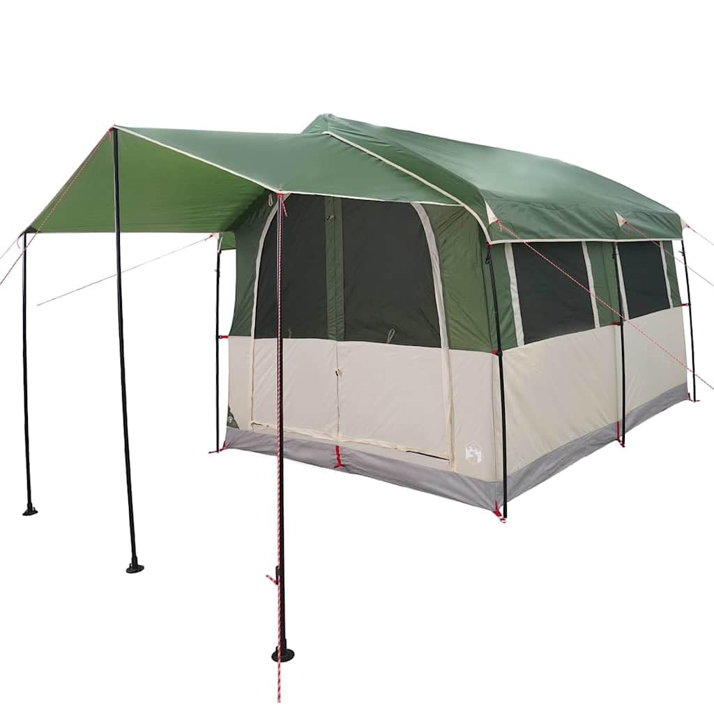 Namiot rodzinny 4 osoby zielony 324 x 255 x 230 cm