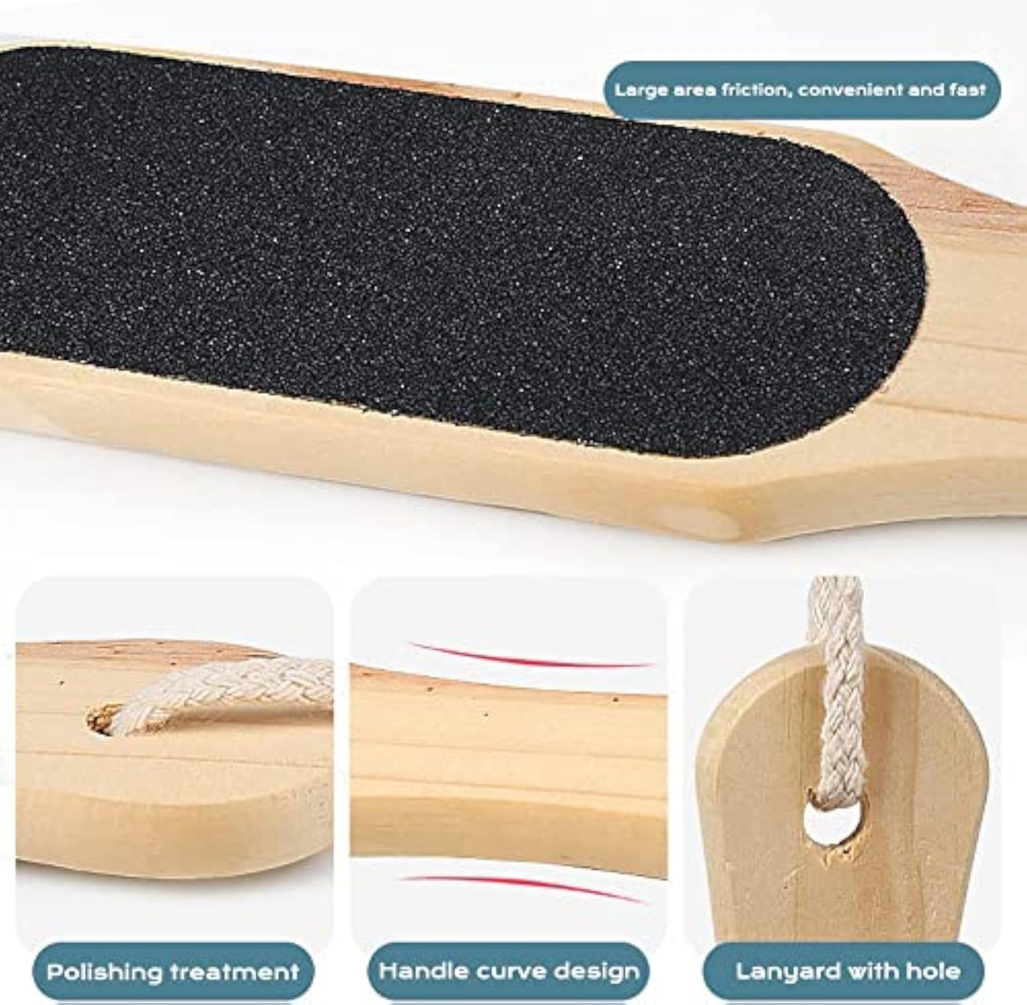 4 In 1 Foot Pedicure Brush, Foot Scraper & Filer