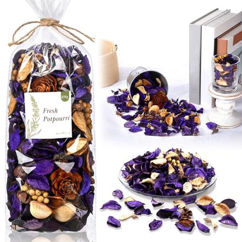 Tondiamo-250g-Purple-Natural-Dried-Flowers-Long-Lasting-Lavender-Scent-Potpourri-Dried-Flower-Bowl-Vase-Filler-for-Fall-Potpourri-Crafts-Thanksgiving-Wedding-Centerpiece-Home-Decor Tondiamo 250g Purple Natural Dried Flowers Long Lasting Lavender Scent Potpourri Dried Flower Bowl Vase Filler for Fall Potpourri Crafts Thanksgiving Wedding Centerpiece Home Decor