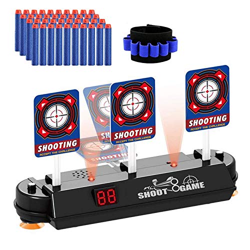 TOPWAYS® Objetivo Digital Electrónico para Pistolas Nerf, Auto Reset Scoring de Disparo Objetivo Reinicio Automático para Nerf Pfeile Juguete Pistolas N-Strike Elite / Mega / Rival Serie Cover