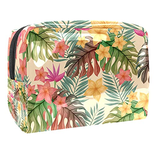 Sacs de maquillage multifonctionnels pour femme - Sac de voyage imperméable floral 18.5cm