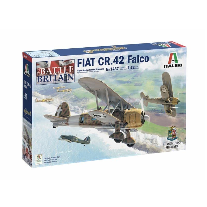 Outletdel ocio Italeri 1437. Maqueta Avion FIAT CR.42 Falco. Kit de Montaje. Escala 1/72