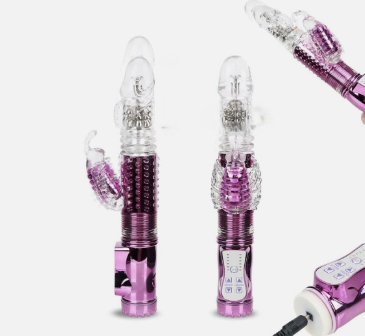 App Controlled Rabbit Vibrator for Women G Spot Stimulation - Purple