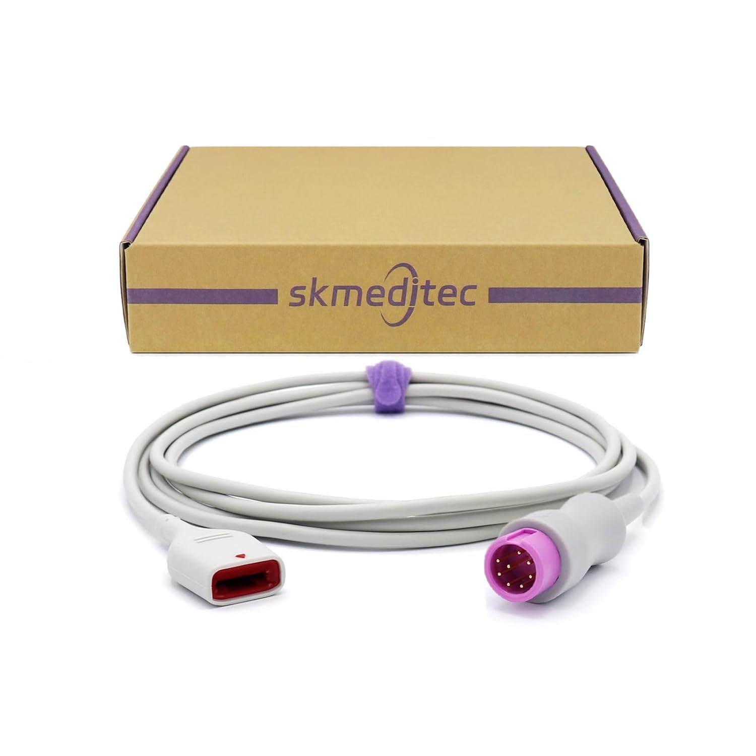 7.2FT SpO2 Adapter Cable Compatible with MindrayDatascope for Masimo SpO2 Module, Reusable SpO2 Sensor Extension Cord with 8-Pin Monitor Connector + RD Set Probe Connector