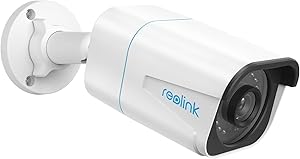 REOLINK 4K Security Camera Outdoor System, Surveillance IP PoE Camera with Human/Vehicle/Pet Detection, 25FPS Daytime, 100F IR Night Vision, Work with Smart Home, Up to 256GB microSD Card, RLC-810A