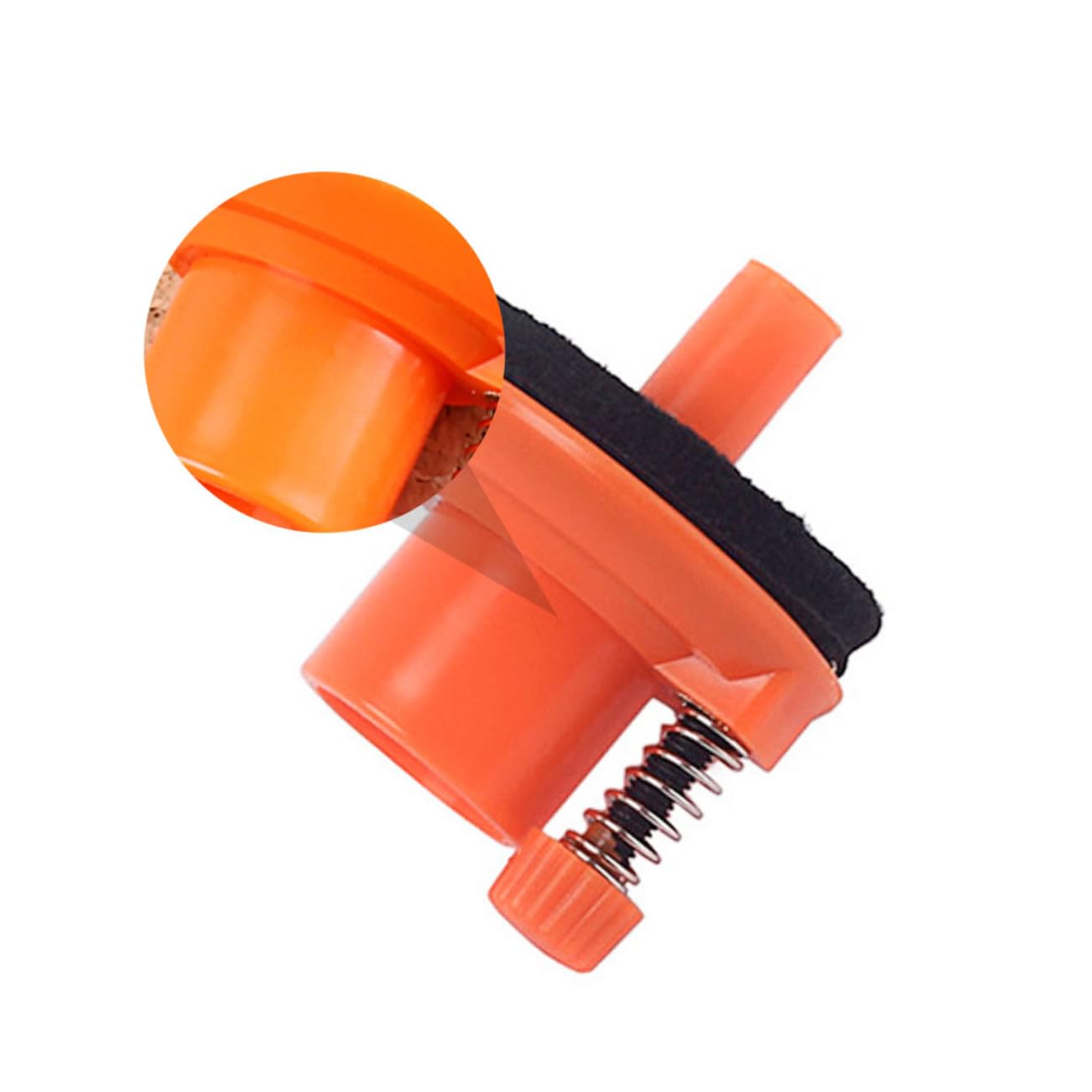 IMIKEYA Pied de Cymbale Charleston Orange, Support de Cymbale en Plastique, Surface Lisse Anti-Usure pour Batterie