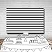 MEHOFOTO Black and White Stripes Photography Backdrop Props Happy Birthday Party Decorations Banner Photo Studio Booth Background 7x5ft