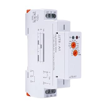 Time Delay Relay DIN Rail Mount Mini On Delay Timer 0.1s-10 Days 16A