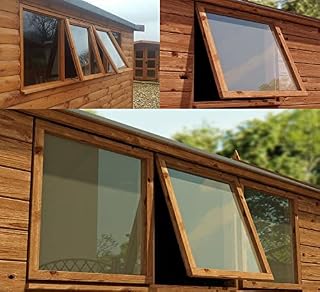 Combination of Life 4mm(/") Clear Acrylic Perspex Safety Sheet for Replacement Shed Windows 457mm x 457mm (18in x 18in)