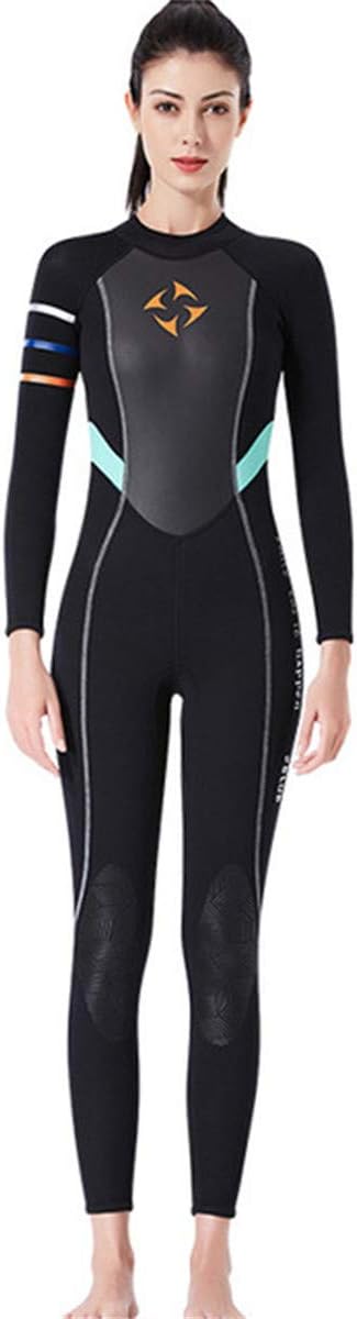 Youth Women One Piece Fullbody 3mm Neoprene Back Zip UV Protection Diving Suit Wetsuit Surfing Suit Diving Snorkeling Swimming Thermal Jumpsuit
