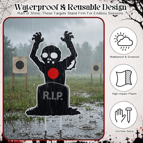 Image of 8 Pack Waterproof Shooting Target 12 x 16'' Archery Target