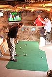Big Moss Golf The Natural V2 6' X 10' Practice Putting Chipping Green with 5 Cups