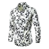 Men Shirt Men Slim Fit Lapels Fashion Shirt Men Casual Shirt Men Classic Solid Color Longsleeve T-Shirt Men Button Placket Shirt C-07 XXL