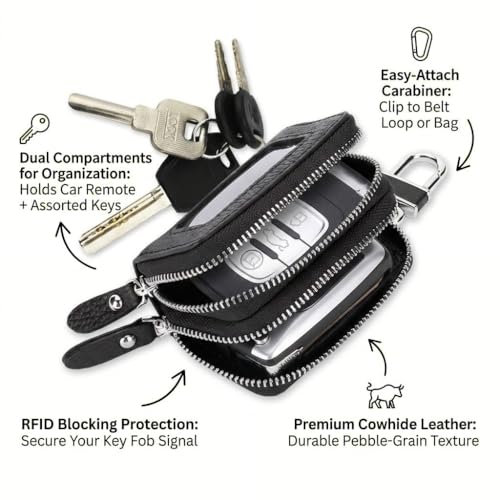 Pochette protection télécommande Xpeng G6 double zip antichoc noire