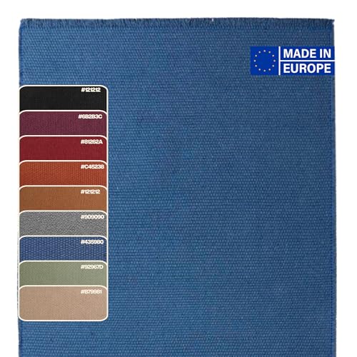 LUSA MIX Alfombra Cocina Lavable y Alfombra Pasillo Larga, Alfombras Rectangulares de Algodón con Flecos, Estilo Rústico y Moderno,Decorativa y Práctica para Hogar, Salón y Entrada, 60x90 cm Azul