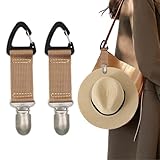 Fewile 2 Pack Elastic Hat Clip for Travel,Hat...