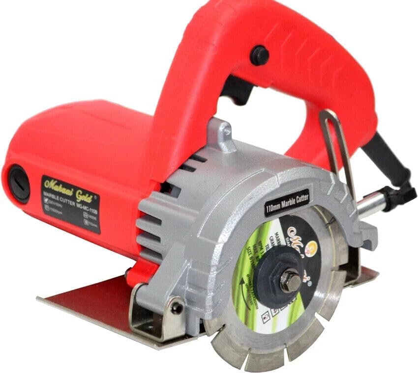 Cutting Precision: Red 5" Digital Crafted Marble Saw - Granite Tiles Marbles Cutter