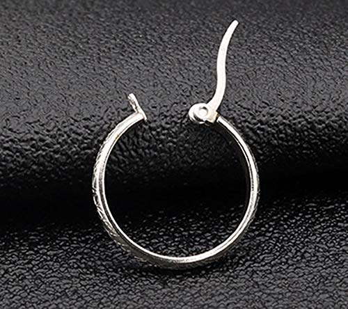 Pendientes de oro para niñas y jóvenes con patrón de líneas entrelazadas para uso diario 6