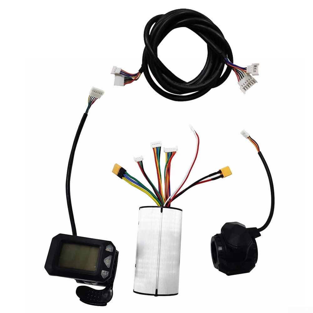Accessoire pour scooter électrique, 14 cm en fibre de carbone avec contrôleur LCD 24/36 V