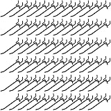 Shimeyao 100 Pcs Peg Board Shelving Hooks Stainless Steel Hanging Board Pegs Wall Display Hooks Bulk for 1/8 1/4 Garage Storage Organizer Accessories(4 Inch,Black)