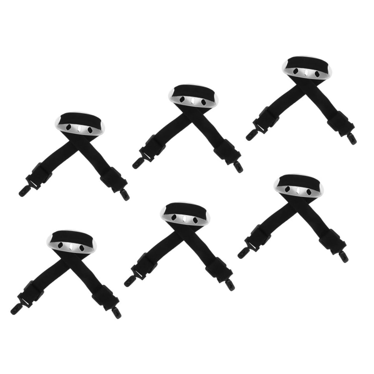 DOITOOL 6St Helm Kinnriemen Kopfbedeckungsschutzband Ersatz-Kinnriemen Pieces Stücke Helmkinnriemen aus Nylon Kinnriemen für Schutzhelme hart Liner Schnalle Kopfschutz Zubehör Polyester