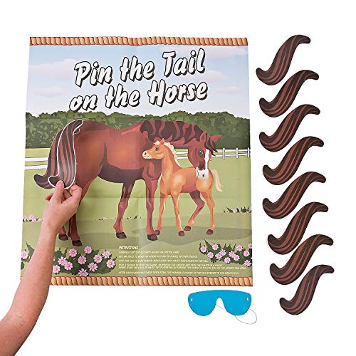 Pin The Tail on The Horse Party Game for Children (1)