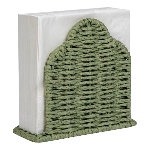 CubesLand Scalloped Edge Napkin Holder for Table Home Farmhouse Decor,