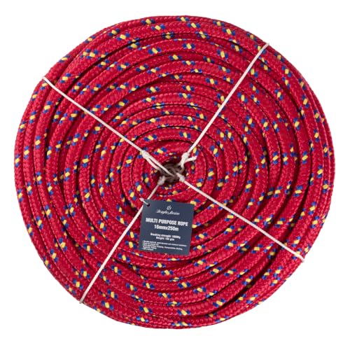 Corde Ø16 mm en polypropylène rouge polyvalente et résistante - 2