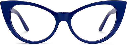Zeelool Gafas de bloqueo de luz azul de ojo de gato vintage para mujer, Marilyn FP0049-01, color negro