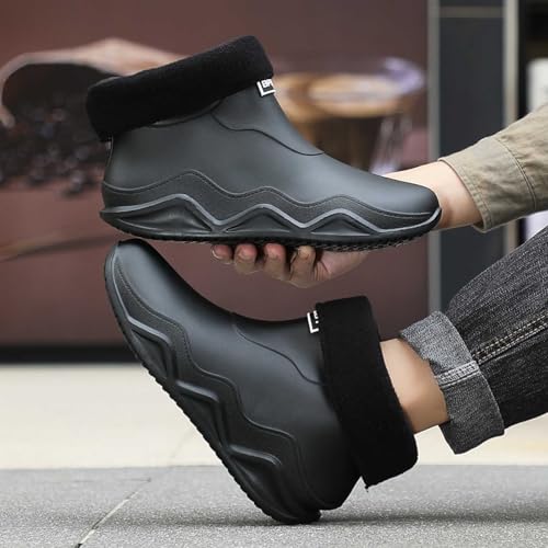 Bottines de pluie homme avec semelle antidérapante résistante à l'eau - 5