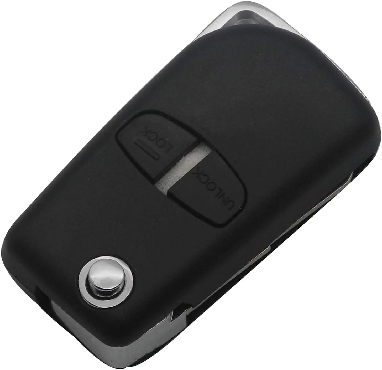 Remote Flip Car Key Case Shell Left Groove,For Mitsubishi Pajero Sport Outlander Grandis ASX