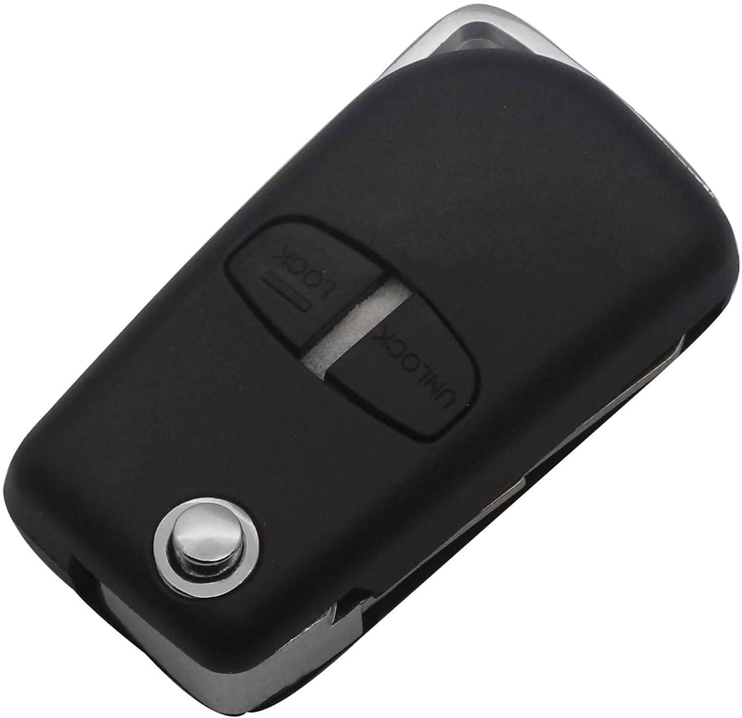 Remote Flip Car Key Case Shell Left Groove,For Mitsubishi Pajero Sport Outlander Grandis ASX