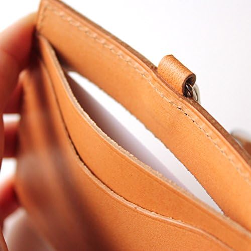 和気文具オリジナル 日本製 国産 栃木レザー 本革 IDカードケース/IDカードホルダー ブラウン wakistationery