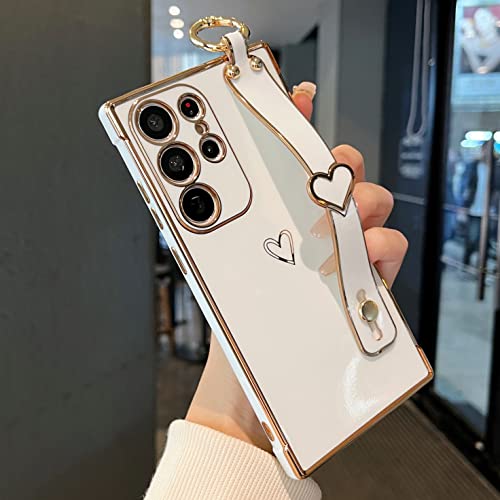 Coque Samsung S22 Ultra antichoc béquille intégrée blanc