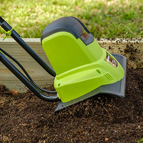 Earthwise TC70065 6.5-Amp 11-Inch Corded Electric Tiller/Cultivator, Green