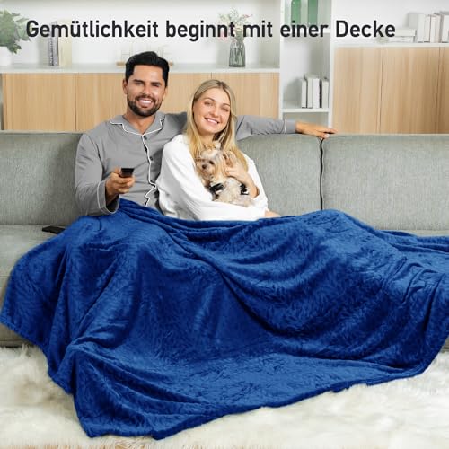 Winthome Kuscheldecke Flauschig Weich, Decke Warm, ohne Hitzestau, Oeko-TEX – Ansicht 5
