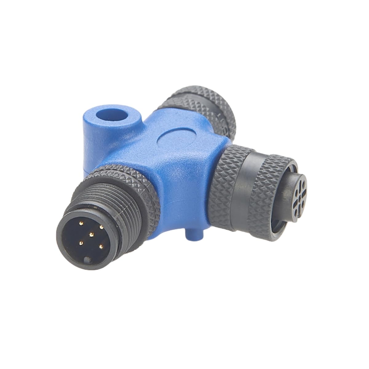 NMEA 2000 N2k T-Anschluss IP67 Micro-Change M12 5-poliges Gewinde Marine Stecker auf Buchse Drop Backbone Kabel Adapter für Garmin Lowrance Simrad B&G Navico Maretron Networks Boot Yacht