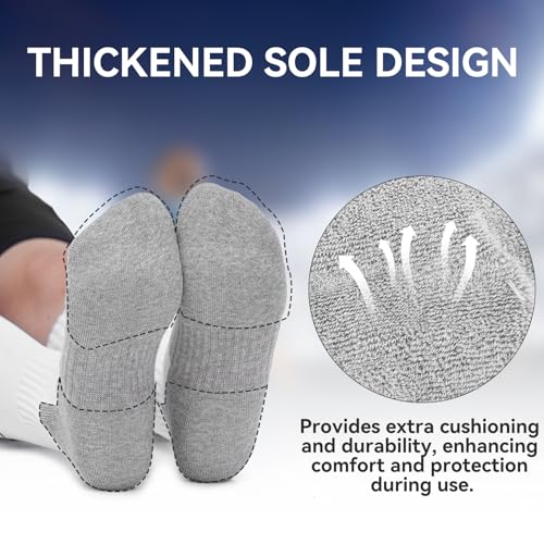 likloks Light Compression Socks (8-15 mmHg) - Cushioned, Arch Support, Breathable - Crew/Over-the-Calf/Knee High - 3 Pairs3