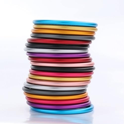 Miniatura 7 de Accmor Anillo de aluminio para bebé de 3 pulgadas, anillo de transporte suave para bebés, niños pequeños, recién nacidos, oro rosa