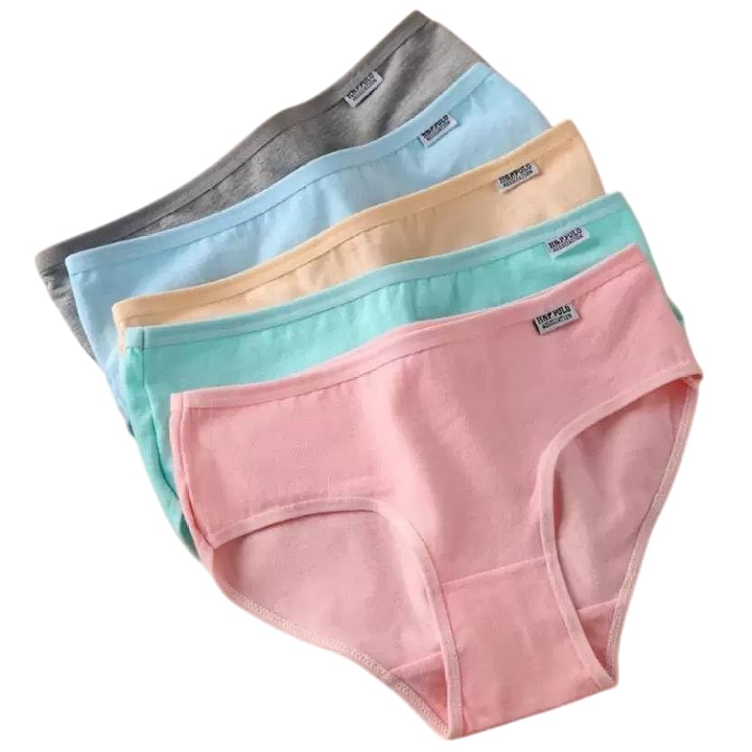 Women’s Cotton Mid-Rise Panties– Soft & Breathable Briefs in Solid Pastel Colors | Comfortable Stretchable Underwear-picture-51