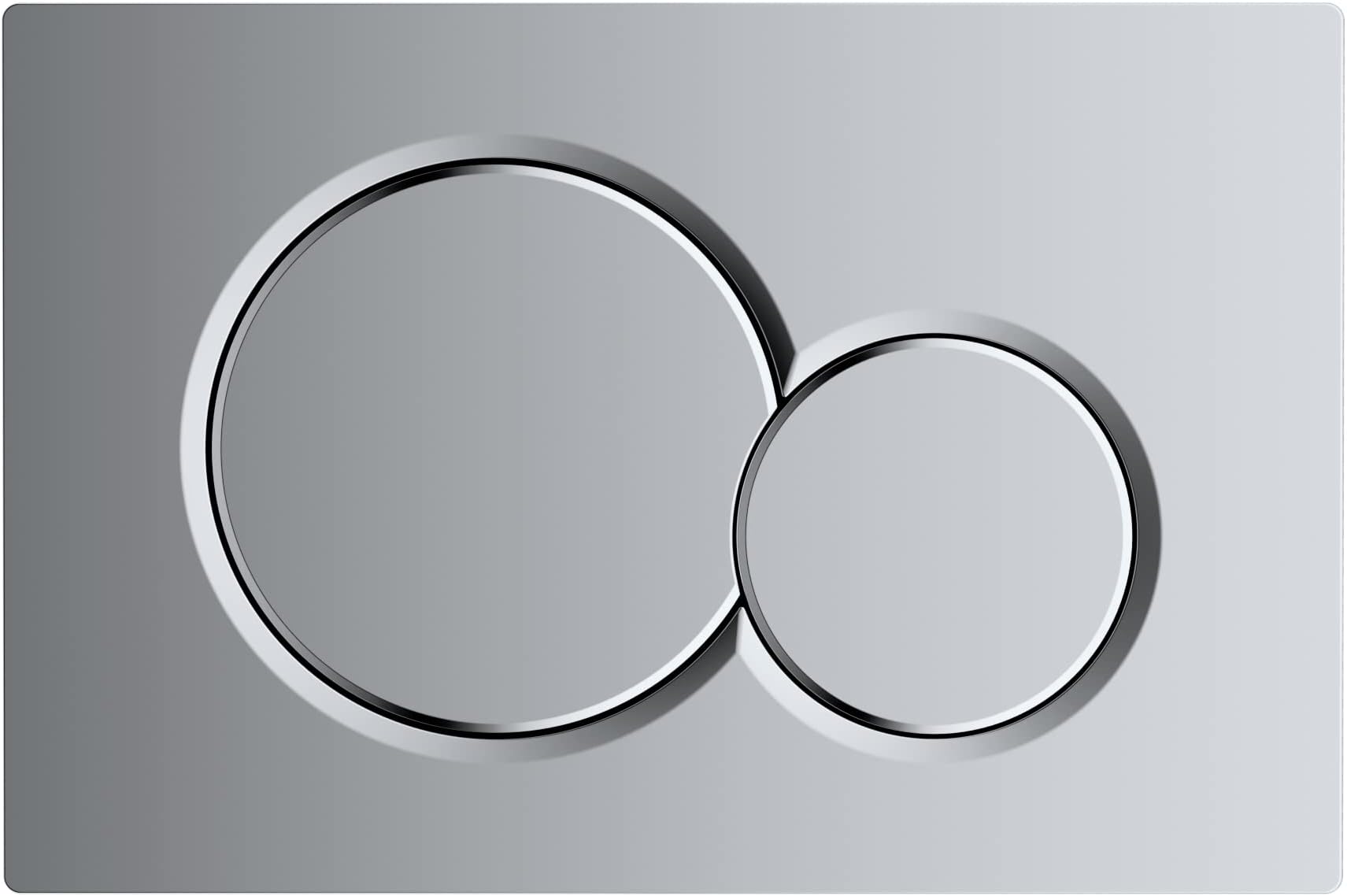 Hibbent Actuator Plate Compatible with Sigma01 UP300,UP320 and UP720 Cisterns - Chrome Plastic for Dual Flush 1 Piece