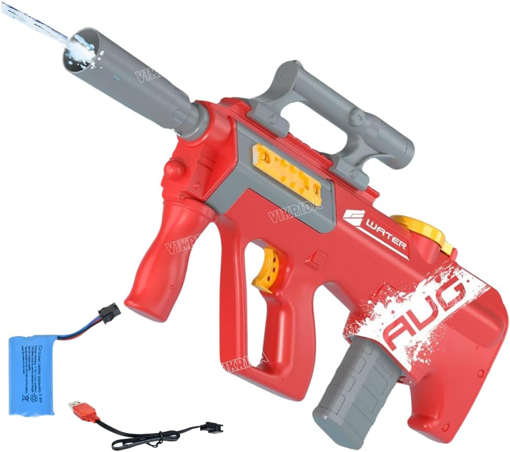 VikriDA Electric Water Gun,Automatic Squirt Gun with 32 Ft Long Rang,500CC Capacity Super Water Blaster for Swimming Pool Beach,Summer Kids Toys for Adults & Kids Ages 8-12 (Multicolor)