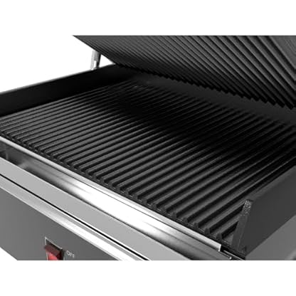 GGM Gastro | DKGJ322 | Kontaktgrill - 2,2 kW - Digital - oben & unten Gerillt - Grillfläche: 350x240mm – Bild 8