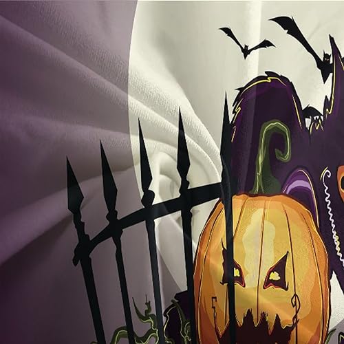 Housse de couette Halloween citrouille 3D avec taies d'oreiller lit double 200x200 - 7