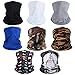 kilofly Multi-purpose Seamless Headwear Bandanas Mixed Set Value Pack [Set of 8]